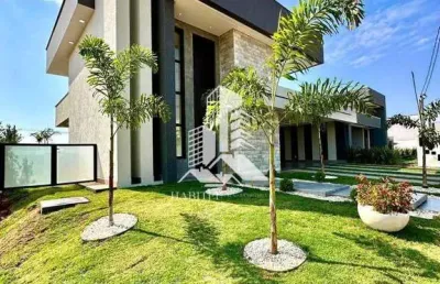 Casa em condomínio fechado com 4 quartos à venda na alphaville - lado ímpar, 1, terras alpha residencial 1, senador canedo por r$ 1.840.000