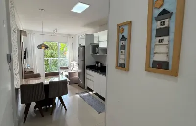 Apartamento à venda com 2 quartos na praia de palmas, mobiliado e pronto pra morar ou alugar