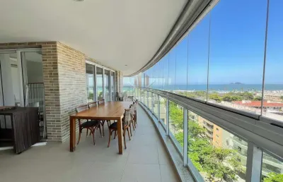 Apartamento alto padrão na praia da enseada, guarujá/sp