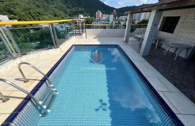 Cobertura pent house na praia da enseada, guarujá/sp