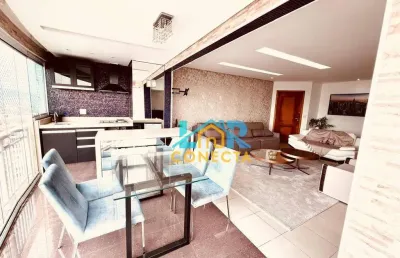 Apartamento com 3 dormitórios para alugar, 200 m² por r$ 13.000,00/mês - ponta da praia - santos/sp