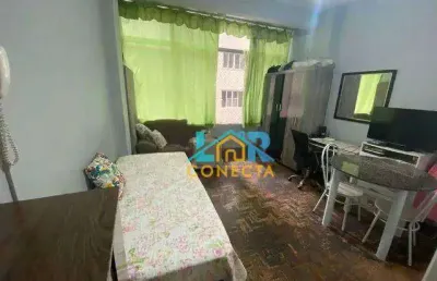 Kitnet com 1 dormitório à venda, 24 m² por r$ 249.999,00 - pompéia - santos/sp