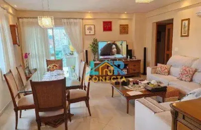 Apartamento com 3 dormitórios à venda, 239 m² por r$ 1.346.000,00 - pompéia - santos/sp