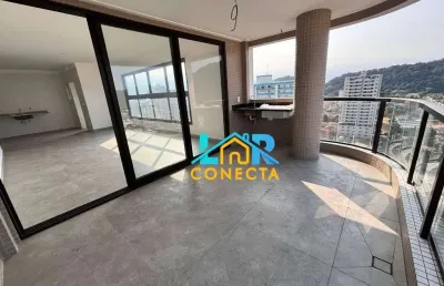 Apartamento com 3 dormitórios à venda, 132 m² por r$ 1.890.000,00 - canto do forte - praia grande/sp