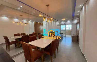 Apartamento com 2 dormitórios à venda, 88 m² por r$ 595.000,00 - vila assunção - praia grande/sp