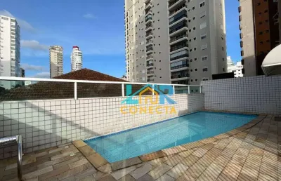 Apartamento garden com 3 dormitórios, 168 m² - venda por r$ 1.346.000,00 ou aluguel por r$ 15.000,00/mês - gonzaga - santos/sp
