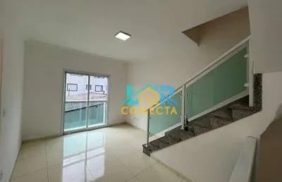 Village com 2 dormitórios, 90 m² - venda por r$ 459.000,00 ou aluguel por r$ 3.000,00/mês - estuário - santos/sp