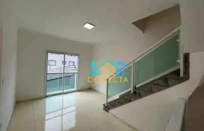 Village com 2 dormitórios, 90 m² - venda por r$ 459.000,00 ou aluguel por r$ 3.000,00/mês - estuário - santos/sp