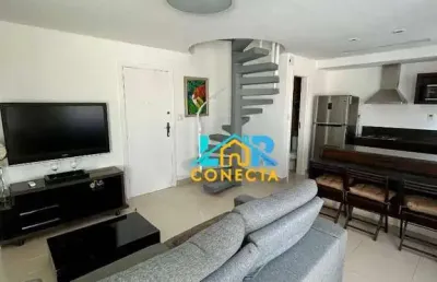 Flat com 1 dormitório para alugar, 83 m² por r$ 4.800,00/mês - ponta da praia - santos/sp