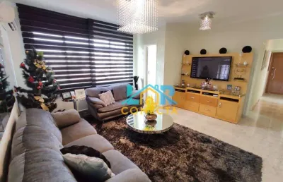 Apartamento com 3 dormitórios à venda, 110 m² por r$ 590.000,00 - campo grande - santos/sp