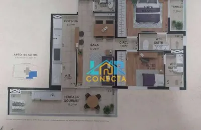 Apartamento com 2 dormitórios à venda, 87 m² por r$ 1.484.000,00 - pompéia - santos/sp