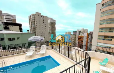 Cobertura com 3 dormitórios à venda, 208 m² por r$ 1.170.000,00 - aviação - praia grande/sp