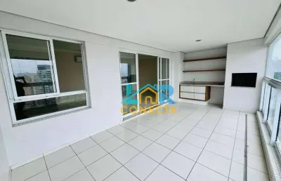Apartamento com 3 dormitórios para alugar, 132 m² por r$ 10.000,00/mês - ponta da praia - santos/sp
