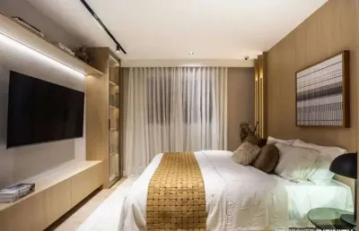 Imóvel para venda tem 69 metros quadrados com 2 quartos- wish vaca brava em setor bueno - goiânia - go