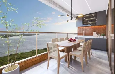 Apartamento orla de petrolina com varanda gourmet com vista para o rio são francisco. - ap38