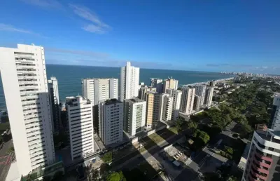 Apartamento vista mar definida,andar alto.164m,3 suites,3 vagas,lazer,100m da praia