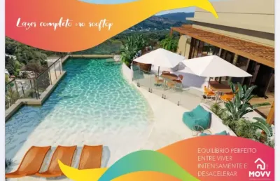 Lindon apartamento na praia de itacoatiara com área de lazer completa