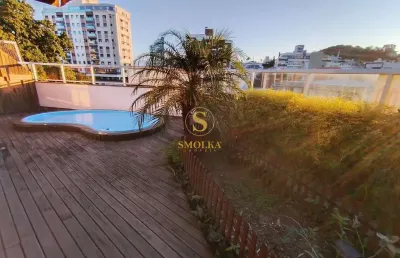 Cobertura com 3 quartos à venda na avenida engenheiro max de souza, coqueiros, florianópolis, 154 m2 por r$ 840.000