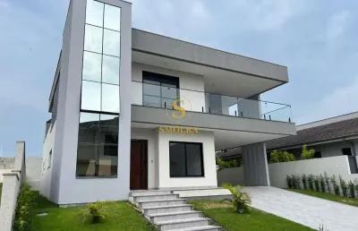 Casa em condomínio fechado com 4 quartos à venda na estrada dário manoel cardoso, ingleses, florianópolis, 398 m2 por r$ 2.650.000