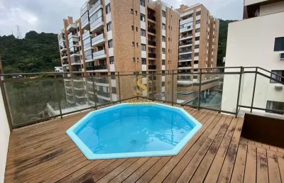 Cobertura com 2 quartos para alugar na rua salvatina feliciana dos santos, itacorubi, florianópolis, 113 m2 por r$ 5.890