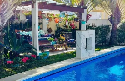 Casa em condomínio fechado com 7 quartos para alugar na rua dos camuris, jurerê internacional, florianópolis, 880 m2 por r$ 40.000
