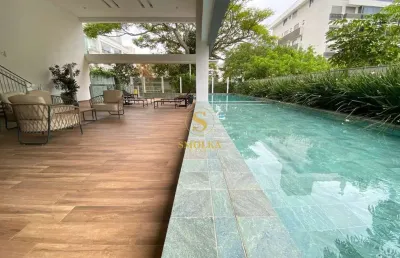 Apartamento com 3 quartos para alugar na rua das moreias, jurerê, florianópolis, 104 m2 por r$ 10.000
