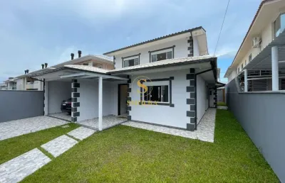 Casa em condomínio fechado com 3 quartos à venda na rua das felicidades, nova palhoça, palhoça, 197 m2 por r$ 999.000