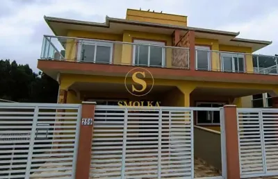 Casa em condomínio fechado com 3 quartos à venda na rua fernando bauther da silva, ingleses do rio vermelho, florianópolis, 193 m2 por r$ 1.095.000