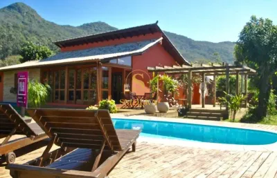 Casa em condomínio fechado com 7 quartos para alugar na estrada joão belarmino da silva, armação do pântano do sul, florianópolis, 400 m2 por r$ 20.000