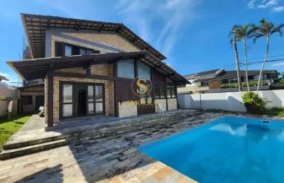 Casa em condomínio fechado com 5 quartos para alugar na rua rosato evangelista, itaguaçu, florianópolis, 365 m2 por r$ 19.900