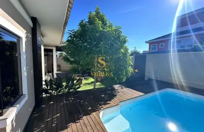 Casa em condomínio fechado com 3 quartos à venda na avenida dos jerivás, cachoeira do bom jesus, florianópolis, 210 m2 por r$ 1.799.999