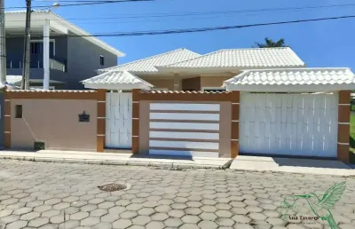 Casa em condomínio fechado com 3 quartos à venda na rodovia amaral peixoto km 80, 107, ponte dos leites, araruama por r$ 540.000