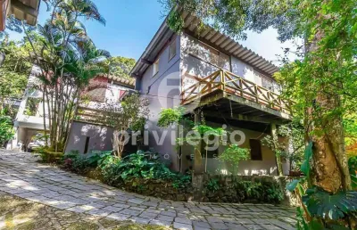 Casa triplex à venda, 5 quartos, 2 suítes, 2 vagas, são conrado - rio de janeiro/rj