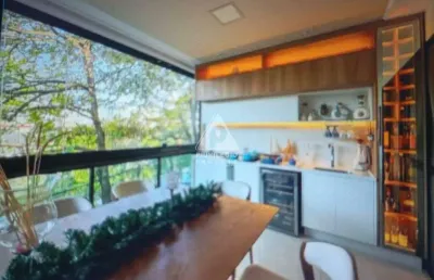 O paraíso existe e fica no jardim oceânico: varanda gourmet e vista da gávea no seu novo lar