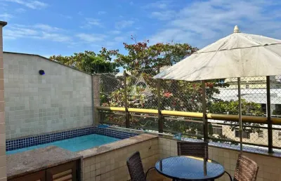 Cobertura duplex com 4 quartos com área privativa, com 2 vagas de garagem a venda no jardim oceânico !!!