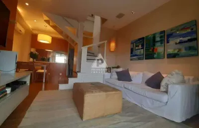Barra da tijuca! cobertura duplex! sala, 3 quartos, 1 suite, 3 vagas, 249m²