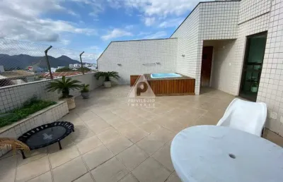 Cobertura à venda, 5 quartos, 3 suítes, 3 vagas, recreio dos bandeirantes - rio de janeiro/rj