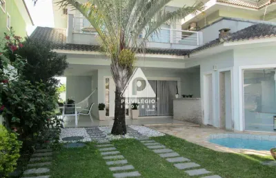 Casa em condomínio terra américas, 4 quartos, 4 suítes, vagas, recreio dos bandeirantes - rio de janeiro