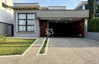 Linda casa térrea para alugar com mobília - swiss park em campinas,sp