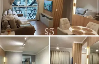 Apartamento à venda no bairro morumbi, paulínia-sp: 3 quartos, 1 suíte, 1 sala, 2 banheiros, 2 vagas e 70m² de área.