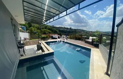 Casa em condomínio fechado com 2 quartos à venda na alameda carlos de carvalho vieira braga, s/n, chácaras alpina, valinhos, 200 m2 por r$ 1.390.000