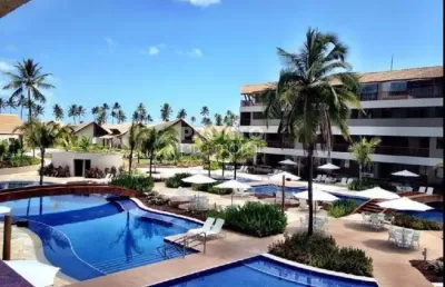 Bangalô mobiliado na praia de muro alto! 5 quartos, 3 suítes 209 mts.