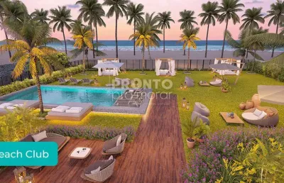 54,80m² de área bem distribuída, localizado na beira mar de piedade