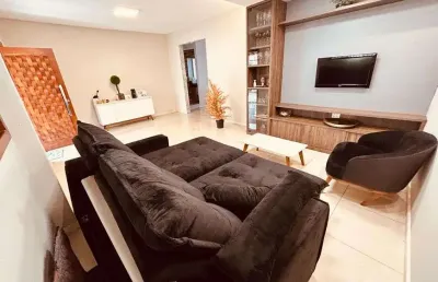 Luxuosa casa para venda no santa mônica com 3 quartos sendo 2 suítes, jardim, lote 480m