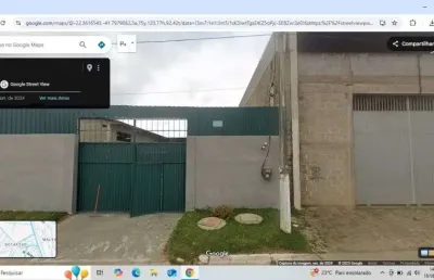 Galpão para locação no novo botafogo em macaé/rj, 120m2, área total 360m2, banheiros e escritório.