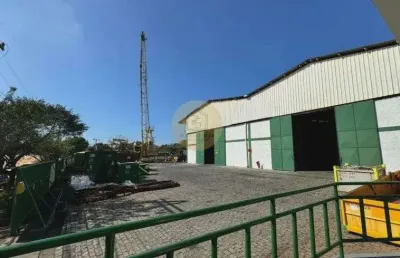 Galpão para locação no novo cavaleiros em macaé/rj, galpão c/ 1.395m2, área 3.096m2, escritórios.