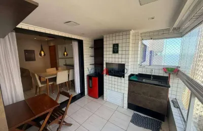 Apartamento com 3 dormitórios, 118 m² - venda por r$ 830.000,00 ou aluguel por r$ 6.600,02/mês - vila guilhermina - praia grande/sp