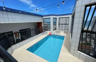 Cobertura com 2 dormitórios à venda, 156 m² por r$ 960.000,00 - ocian - praia grande/sp
