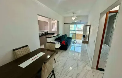 Apartamento com 1 dormitório à venda, 51 m² por r$ 360.000,00 - vilamar - praia grande/sp