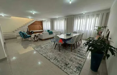 Cobertura com 4 dormitórios à venda, 420 m² por r$ 1.270.000,00 - boqueirão - praia grande/sp
